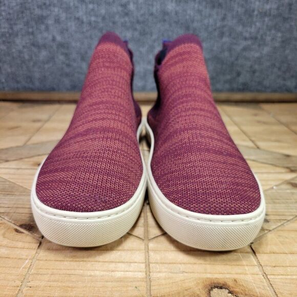 Rothy's Shoes Women 9 The Chelsea Boot Berry Lattice Retired Pull On Ankle - Picture 4 of 12